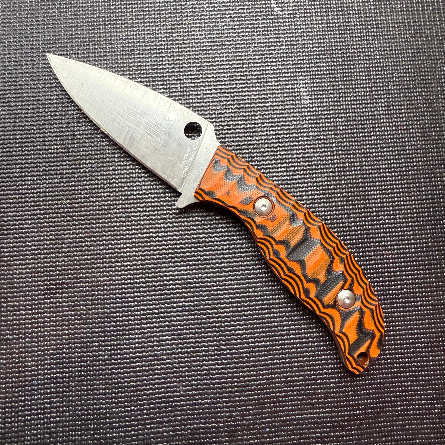 Orange/Black G10 - Rock Texture