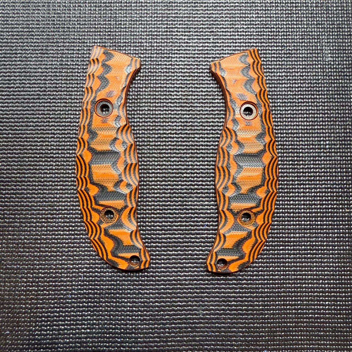 Orange/Black G10 - Rock Texture