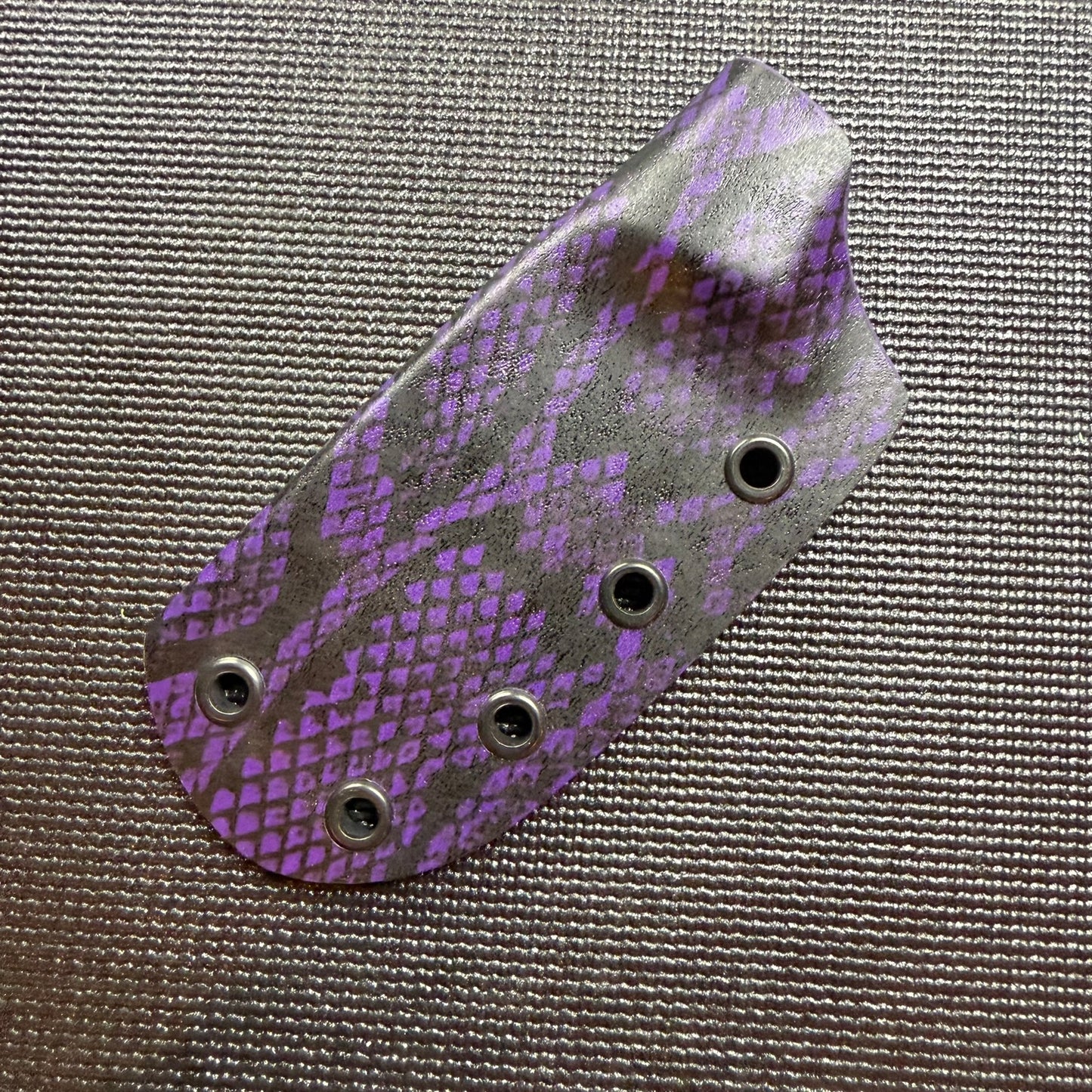 Mule Team Sheath - Purple Snake Skin